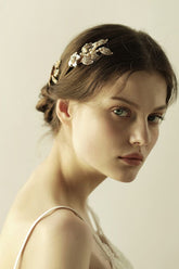 Beautiful Alloy&Rhinestone Party Combs-Barrettes Headpiece with Imitation Pearls